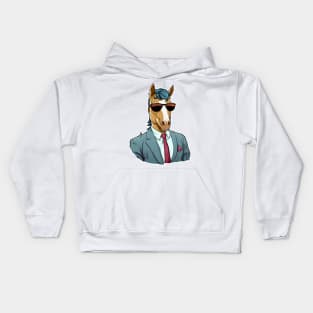 Horseman cartoon T shirt design Kids Hoodie